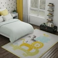 thumbnail image 1 of Unique Loom Whimsy Kids Collection Area Rug - Animals (7' 10" x 10' Rectangle Ivory/Yellow) Perfect For Kids Bed Room/Nursery Room/Living Room/Class Room/Play Room, 1 of 5