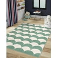 thumbnail image 1 of Unique Loom Whimsy Kids Collection Area Rug - Arches (4' 1" x 6' 1" Rectangle Soft Green/Ivory), 1 of 9