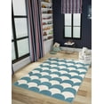 thumbnail image 1 of Unique Loom Whimsy Kids Collection Area Rug - Arches (6' 1" x 9' Rectangle Sky blue/Ivory), 1 of 9