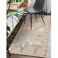 thumbnail image 1 of Unique Loom Whimsy Kids Collection Area Rug - Balloons (2' 7" x 6' 1" Runner Multi/Beige), 1 of 9