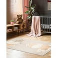 thumbnail image 1 of Unique Loom Whimsy Kids Collection Area Rug - Clement (5' 3" x 8' Rectangle Peach Blossom/Gray), 1 of 9