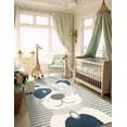 thumbnail image 1 of Unique Loom Whimsy Kids Collection Area Rug - Doggo (4' 1" x 6' 1" Rectangle Blue and Gray/Ivory), 1 of 9