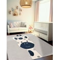 thumbnail image 1 of Unique Loom Whimsy Kids Collection Area Rug - Evermoor (7' 10" Square Gray/Ivory), 1 of 9