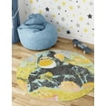 thumbnail image 1 of Unique Loom Whimsy Kids Collection Area Rug - Gorilla (5' 1" Round Multi/Gray), 1 of 9