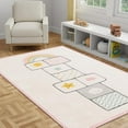 thumbnail image 1 of Unique Loom Whimsy Kids Collection Area Rug - Hopscotch (7' 10" x 10' Rectangle Ivory/Light Blue) Perfect For Kids Bed Room/Nursery Room/Living Room/Class Room/Play Room, 1 of 5