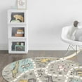 thumbnail image 1 of Unique Loom Whimsy Kids Collection Area Rug - Jungle (5' 3" Round Gray/Black) Perfect For Kids Bed Room/Nursery Room/Living Room/Class Room/Play Room, 1 of 6