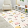 thumbnail image 1 of Unique Loom Whimsy Kids Collection Area Rug - Molly (5' 3" x 8' Rectangle Ivory/Black) Perfect For Kids Bed Room/Nursery Room/Living Room/Class Room/Play Room, 1 of 6