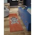 thumbnail image 1 of Unique Loom Whimsy Kids Collection Area Rug - Pirate (2' 2" x 3' 11" Runner Red/Black), 1 of 9