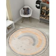 thumbnail image 1 of Unique Loom Whimsy Kids Collection Area Rug - Prismatic (5' 1" Round Multi/Beige), 1 of 9