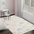 thumbnail image 1 of Unique Loom Whimsy Kids Collection Area Rug - Rainbow, Stars, And Clouds (7' 10" x 10' Rectangle Ivory/Light Blue) Perfect For Kids Bed Room/Nursery Room/Living Room/Class Room/Play Room, 1 of 5
