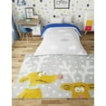 thumbnail image 1 of Unique Loom Whimsy Kids Collection Area Rug - Reindeers (4' 1" x 6' 1" Rectangle Gray/Light Blue), 1 of 9