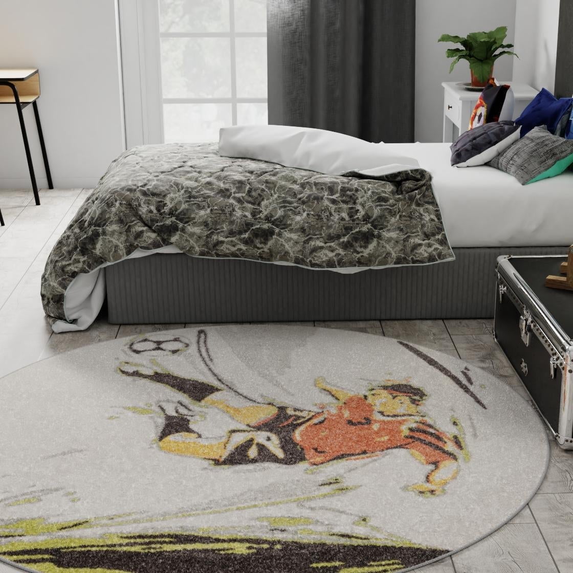 Croods Rug Unique Loom Whimsy Kids Collection Area Rug - Soccer Player (5' 3 ...