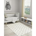 thumbnail image 1 of Unique Loom Whimsy Kids Collection Area Rug - Stars (2' 2" x 3' 1" Rectangle Daisy White/Ivory), 1 of 9