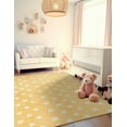 thumbnail image 1 of Unique Loom Whimsy Kids Collection Area Rug - Stars (2' 2" x 3' 1" Rectangle Soft Yellow/Ivory), 1 of 9