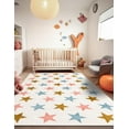 thumbnail image 1 of Unique Loom Whimsy Kids Collection Area Rug - Twinkle (2' x 3' 1" Rectangle Multi/Ivory), 1 of 9