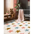 thumbnail image 1 of Unique Loom Whimsy Kids Collection Area Rug - Twinkle (7' 10" Square Multi/Ivory), 1 of 9