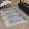 thumbnail image 1 of Unique Loom Whitney Collection Area Rug - Bordeaux (10' x 14' Rectangle French Blue/Ivory), 1 of 7
