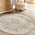 thumbnail image 1 of Unique Loom Whitney Collection Area Rug - Geneva (7' 1" Round Pink/Blue), 1 of 7