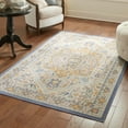 thumbnail image 1 of Unique Loom Whitney Collection Area Rug - Milano (2' 2" x 3' 1" Rectangle Sky blue/Ivory), 1 of 7