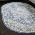 thumbnail image 1 of Unique Loom Whitney Collection Area Rug - Milano (7' 10" x 10' Oval French Blue/Ivory), 1 of 7