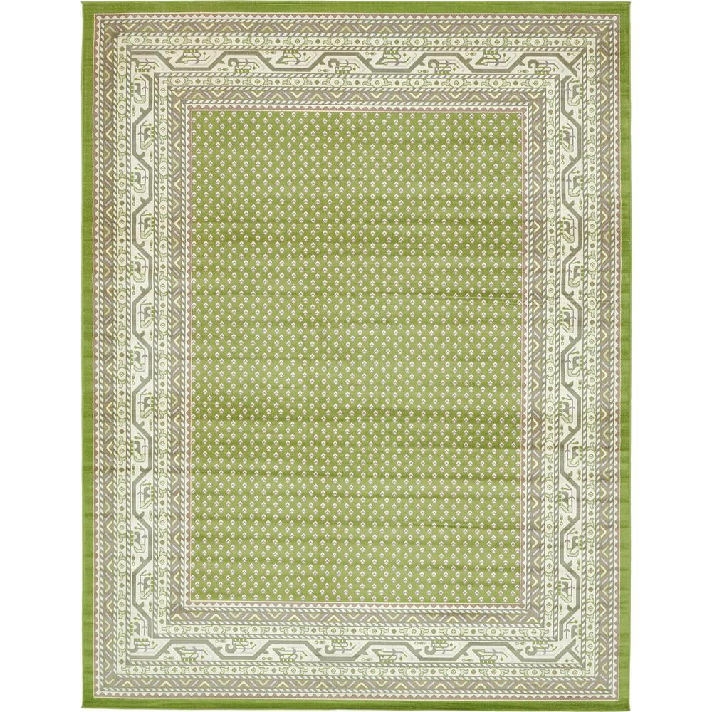 Unique Loom Allover Williamsburg Rug, Green (10' 0 x 13' 0)