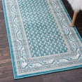 thumbnail image 1 of Unique Loom Williamsburg Collection Area Rug - Allover (2' 9" x 9' 10" Runner Turquoise/Light Brown), 1 of 6