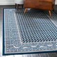 thumbnail image 1 of Unique Loom Williamsburg Collection Area Rug - Allover (6' 1" x 9' Rectangle Blue/Gray), 1 of 7