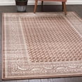 thumbnail image 1 of Unique Loom Williamsburg Collection Area Rug - Allover (6' 1" x 9' Rectangle Brown/Beige), 1 of 7