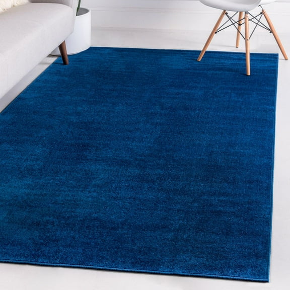 Unique Loom Williamsburg Collection Area Rug - Solid (10' x 13' Rectangle Navy Blue)