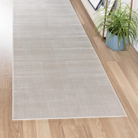 Unique Loom Williamsburg Collection Area Rug - Solid (2' 9" x 9' 10" Runner Beige)