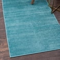 thumbnail image 1 of Unique Loom Williamsburg Collection Area Rug - Solid (2' 9" x 9' 10" Runner Turquoise/Teal), 1 of 7