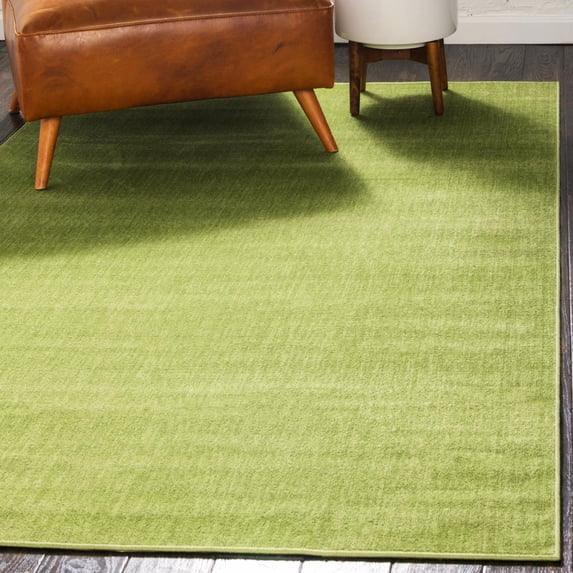 Unique Loom Williamsburg Collection Area Rug - Solid (6' 1" x 9' Rectangle Green)