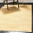 thumbnail image 1 of Unique Loom Williamsburg Collection Area Rug - Striped (9' x 12' 2" Rectangle Yellow/Ivory), 1 of 7