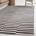 thumbnail image 1 of Unique Loom Williamsburg Collection Area Rug - Striped (9' x 12' Rectangle Black/Ivory), 1 of 7