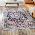 thumbnail image 1 of Unique Loom Yara Collection Area Rug - Aramis (4' x 6' Rectangle Navy Blue/Beige), 1 of 6