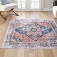 thumbnail image 1 of Unique Loom Yara Collection Area Rug - Aramis (5' Square Navy Blue/Beige), 1 of 6