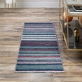 thumbnail image 1 of Unique Loom Yara Collection Area Rug - Axel (2' x 5' Runner Navy Blue/Blue), 1 of 7