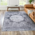 thumbnail image 1 of Unique Loom Yara Collection Area Rug - Nayer (5' x 8' Rectangle Gray Ivory), 1 of 7