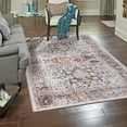 thumbnail image 1 of Unique Loom Yara Collection Area Rug - Sunil (4' x 6' Rectangle Ivory Almond/Black), 1 of 6