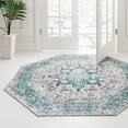 thumbnail image 1 of Unique Loom Yara Collection Area Rug - Sunil (7' 10" Octagon Aqua Green/Blue), 1 of 7