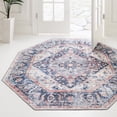 thumbnail image 1 of Unique Loom Yara Collection Area Rug - Yash (7' 10" Octagon Navy Blue/Blue), 1 of 6