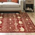 thumbnail image 1 of Unique Loom Pioneer Collection Area Rug - Yellowstone (7' 1" x 10' Rectangle Red/Brown), 1 of 7