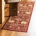 thumbnail image 1 of Unique Loom Pioneer Collection Area Rug - Yellowstone (2' x 6' 1" Runner Red/Brown), 1 of 7