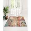 Sedona 4' Square Multi-Color Geometric Area Rug