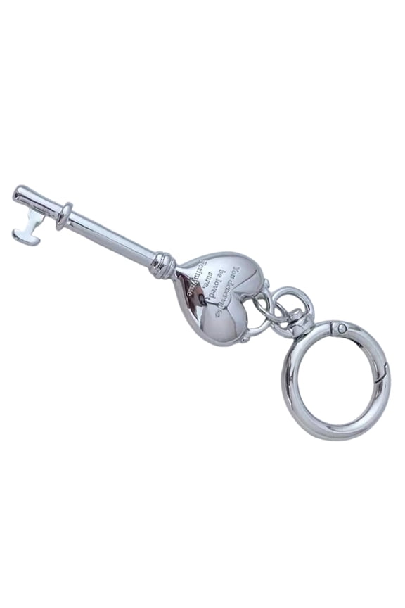 Unique Love Lock Keychain Couples Gift Metal Heart Key Holder Elegant Bag Charm