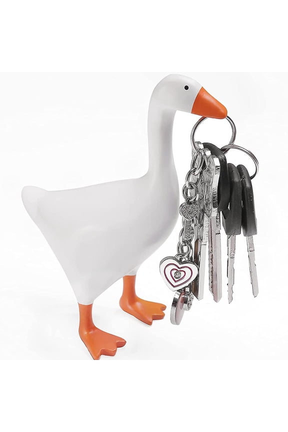 Unique Key Holder 3d Goose Key Rack Resin Statue Home Storage