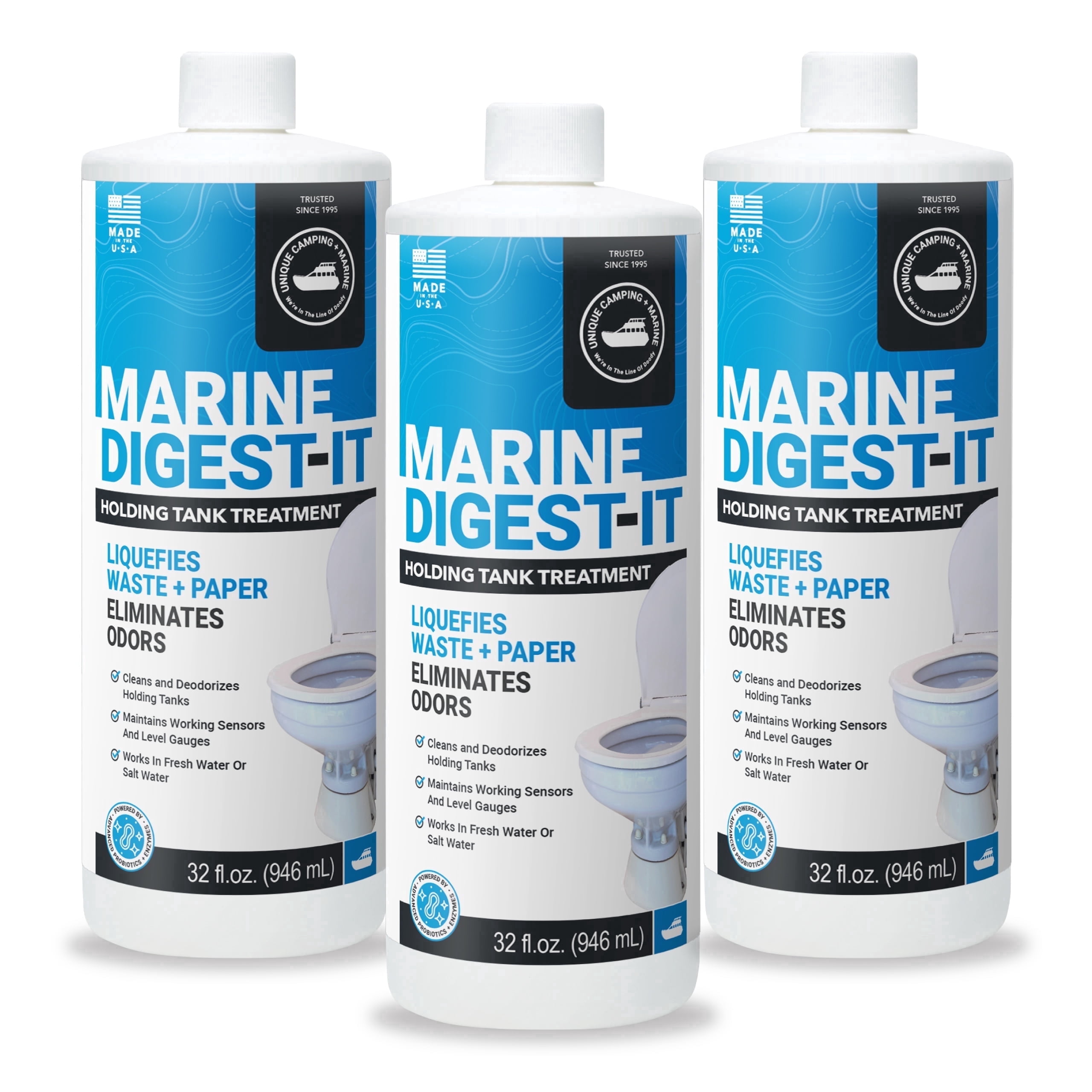 Unique Marine Digest-It Boat Holding Tank Cleaner & Deodorizer - 16 ...