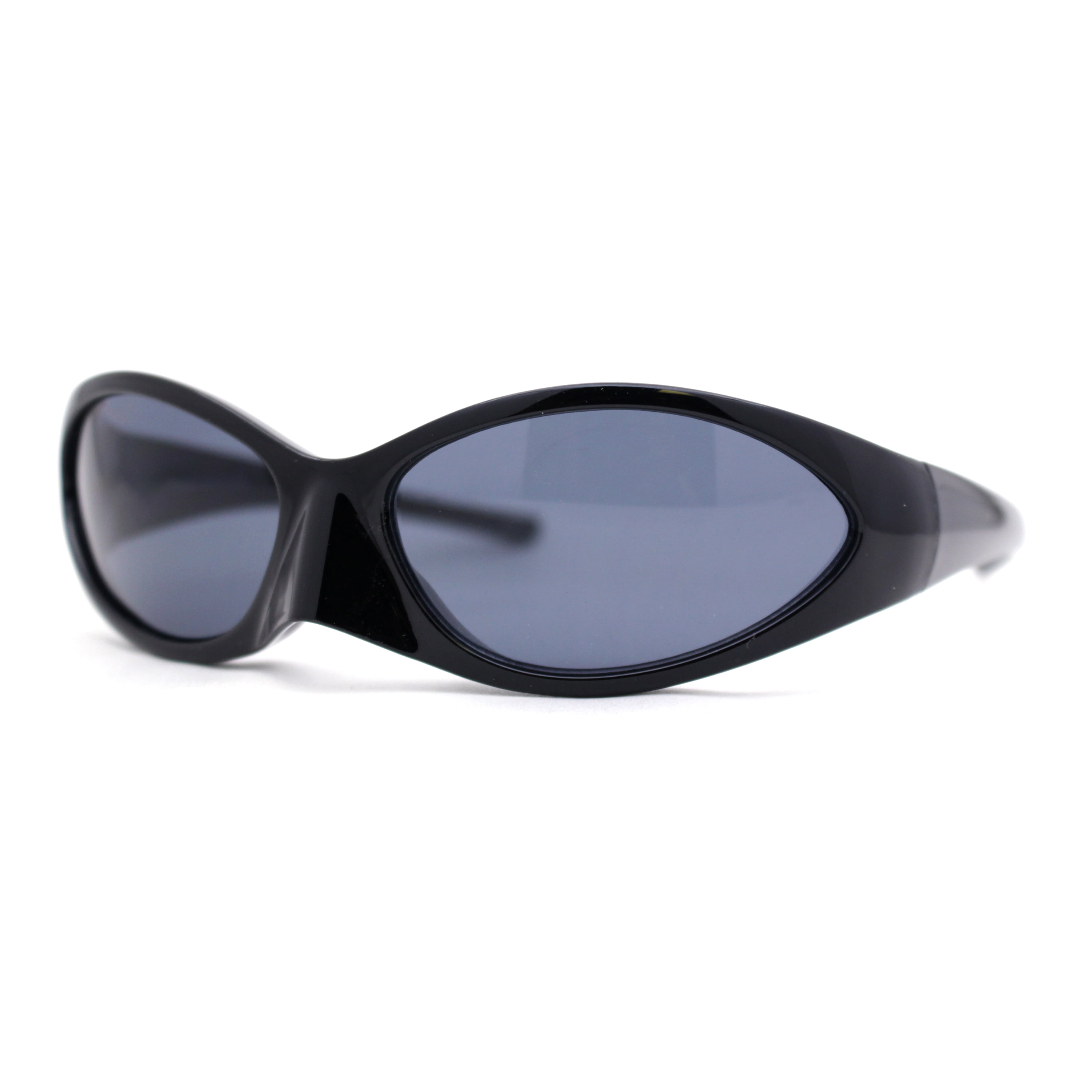 Unique Mask Style Wrap Around Oval Sport Sunglasses All  display picture 1