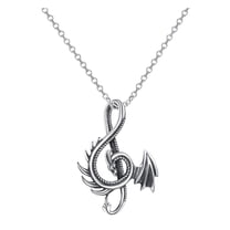 Unique Matching Dragon Wing Love Heart Pendant Necklace Couple Family Friendship Necklace Jewelry Gift for Women Men Lovers Dragon Heart Symbolize of Love Necklace (Silver )
