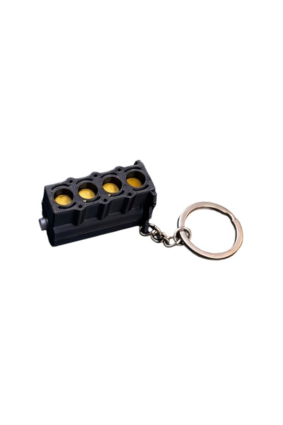 Unique Mechanical Stress Reliever Keychain Compact Car Engine Inspired Key Designed Like A Realistic Small Engine